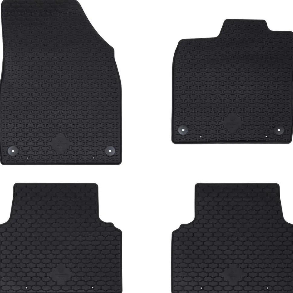 vidaXL Autobodemmat 4 pcs Zwart geschikt voor VW ID.3 2019- Rubber