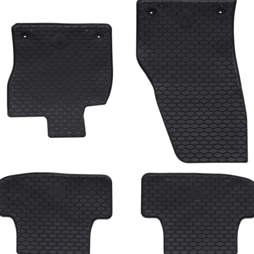 vidaXL Autobodemmat 4 pcs Zwart geschikt voor VW T-ROC 2017- Rubber