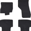 vidaXL Autobodemmat 4 pcs Zwart Rubber