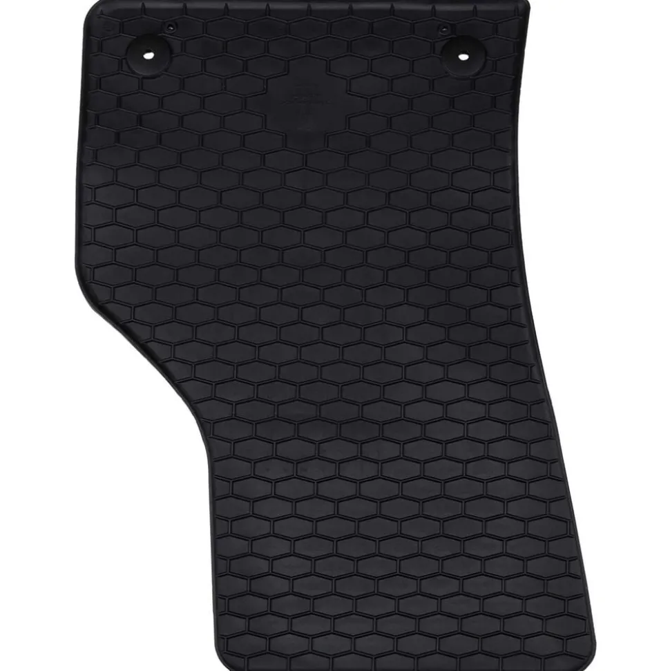 vidaXL Autobodemmat 4 pcs Zwart Rubber