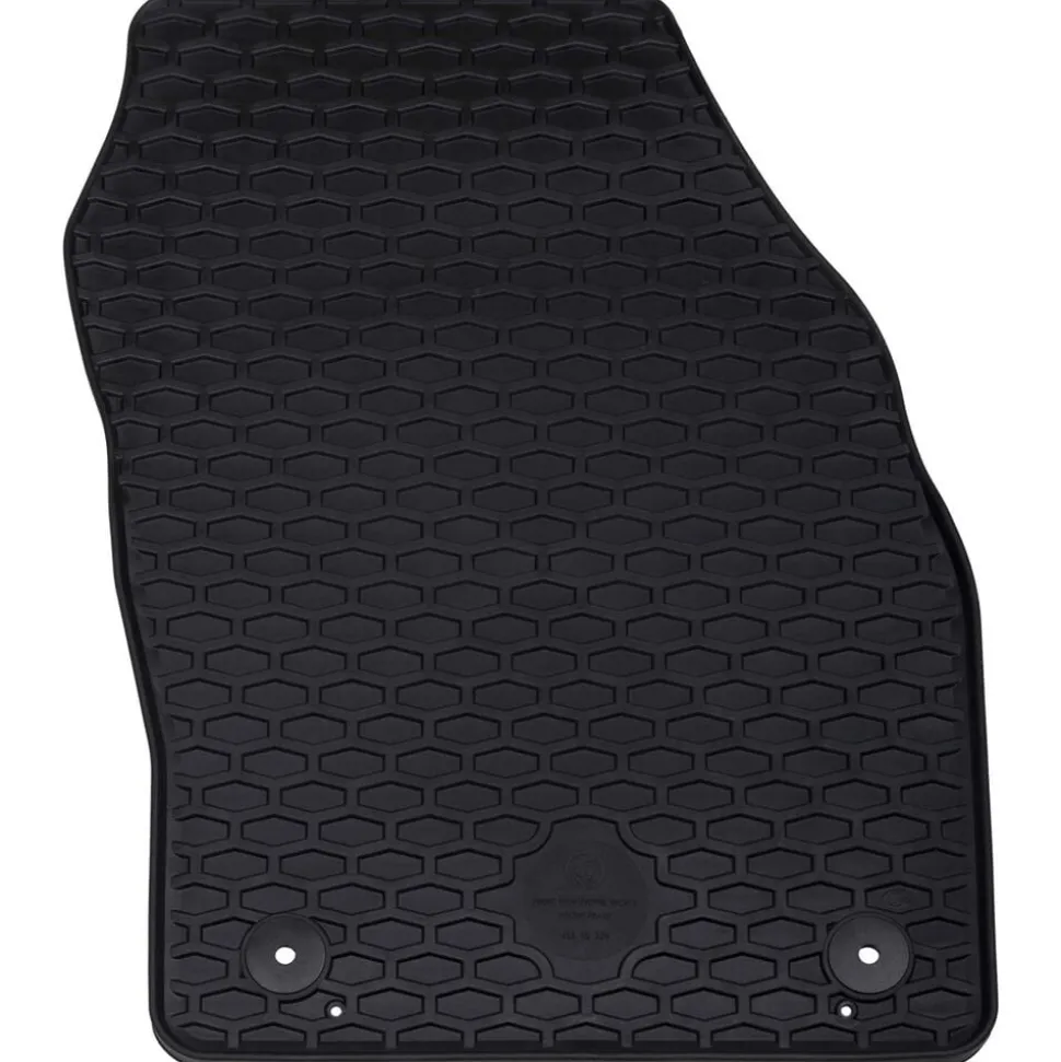 vidaXL Autobodemmat 4 pcs Zwart Geschikt voor VW T-CROSS 2019- Rubber