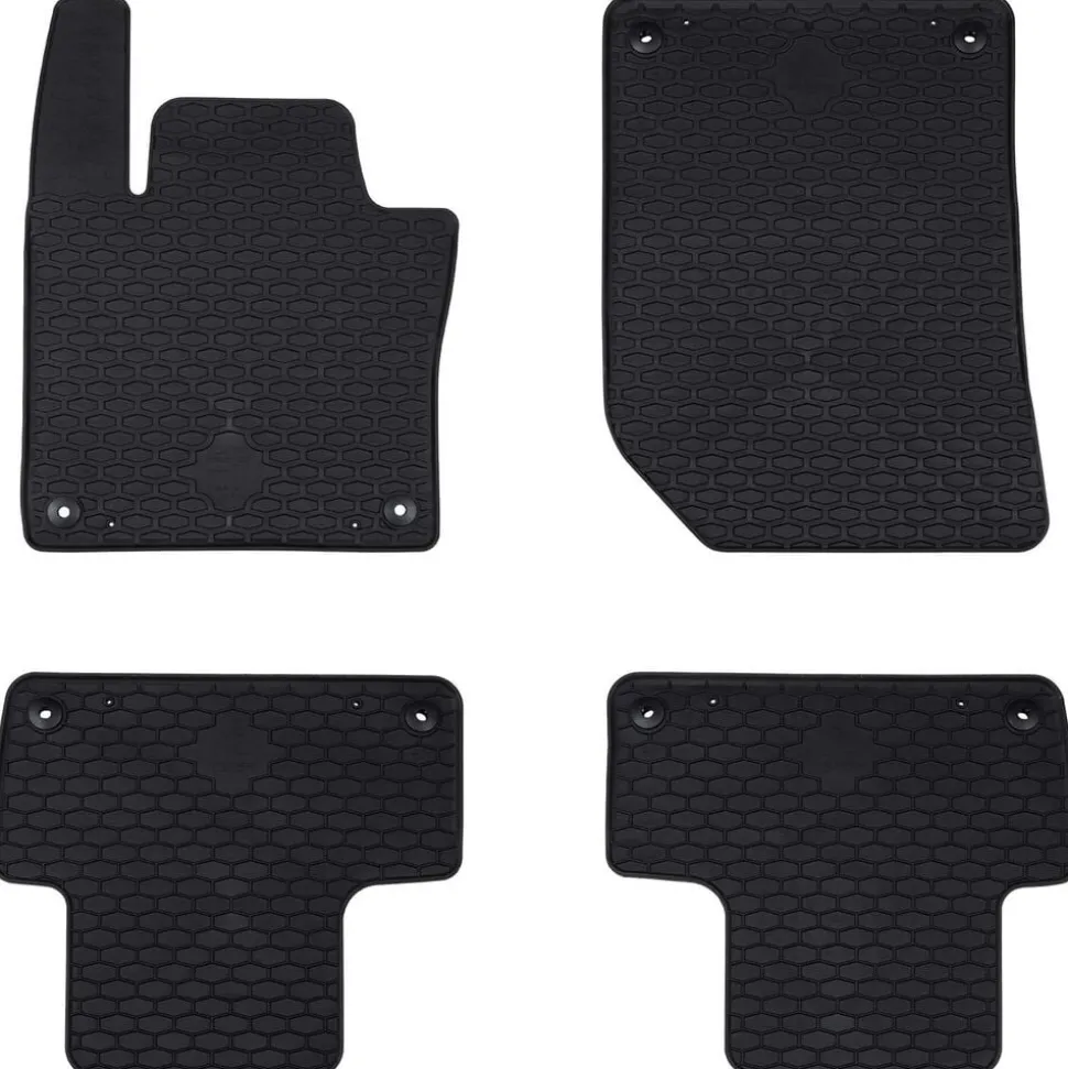 vidaXL Autobodemmat 4 pcs Zwart Geschikt voor Volvo XC60 2018- Rubber