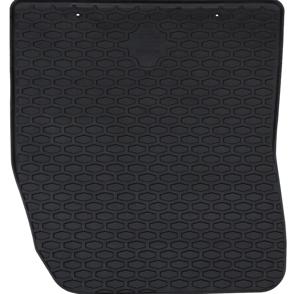 vidaXL Autobodemmat 4 pcs Zwart Rubber