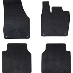 vidaXL Autobodemmat 4 pcs Zwart geschikt voor VW ID.7 2023- Rubber