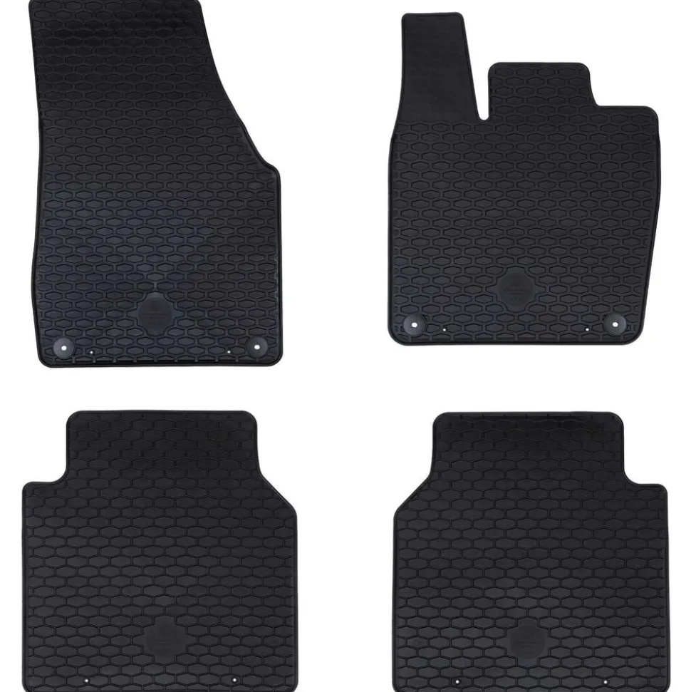 vidaXL Autobodemmat 4 pcs Zwart geschikt voor VW ID.7 2023- Rubber