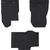 vidaXL Autobodemmat 3 pcs Zwart Rubber
