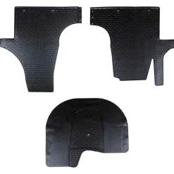 vidaXL Autobodemmat 3 pcs Zwart Geschikt voor VW T5 2010-2015 Rubber