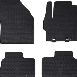 vidaXL Autobodemmat 4 pcs Zwart geschikt voor Toyota AYGO X 2022-