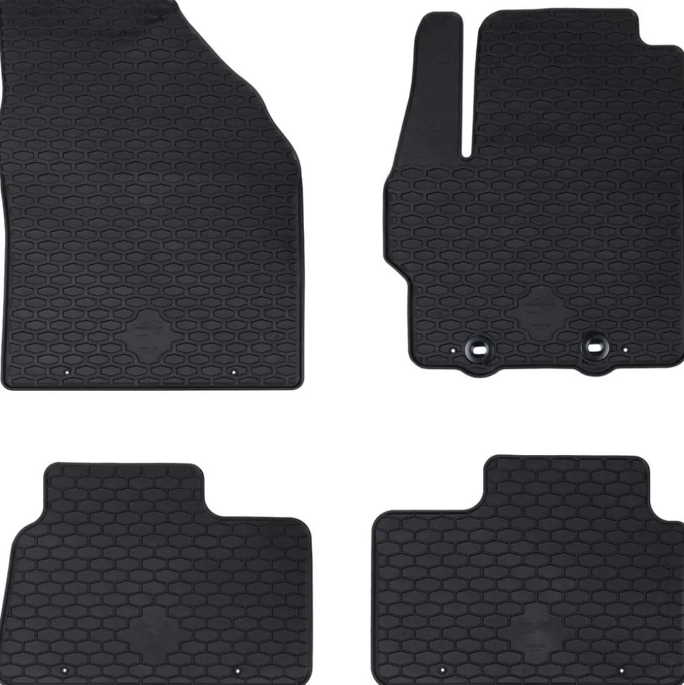 vidaXL Autobodemmat 4 pcs Zwart geschikt voor Toyota AYGO X 2022-