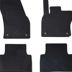 vidaXL Autobodemmat 4 pcs Zwart geschikt voor VW TIGUAN 2016-2023