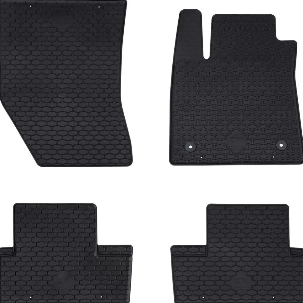 vidaXL Autobodemmat 4 pcs Zwart Geschikt voor Renault MEGANE 2016-