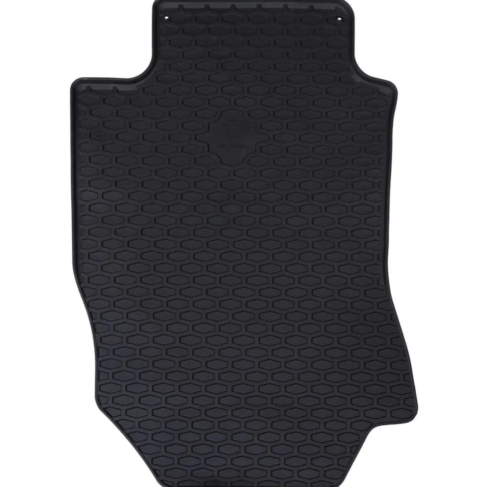 vidaXL Autobodemmat 4 pcs Zwart Rubber