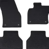 vidaXL Autobodemmat 4 pcs Zwart Geschikt voor VW CADDY 2020- Rubber