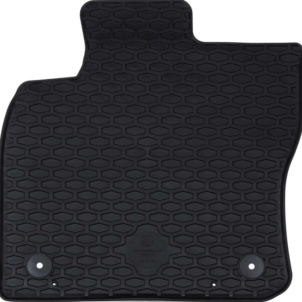 vidaXL Autobodemmat 4 pcs Zwart Geschikt voor VW CADDY 2020- Rubber