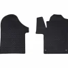 vidaXL Autobodemmat 2 pcs Zwart Rubber