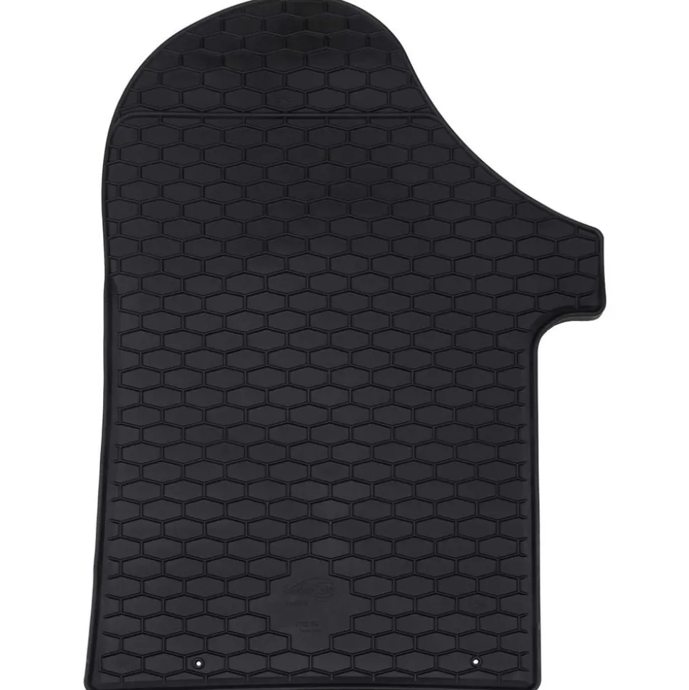 vidaXL Autobodemmat 2 pcs Zwart Rubber