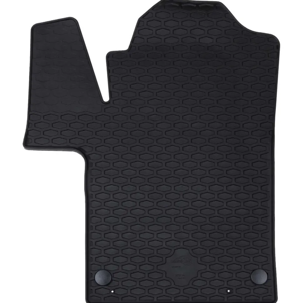 vidaXL Autobodemmat 2 pcs Zwart Rubber