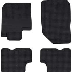 vidaXL Autobodemmat 4 pcs Zwart geschikt voor DACIA DUSTER 2010-2017
