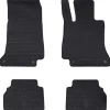 vidaXL Autobodemmat 4 pcs Zwart Rubber