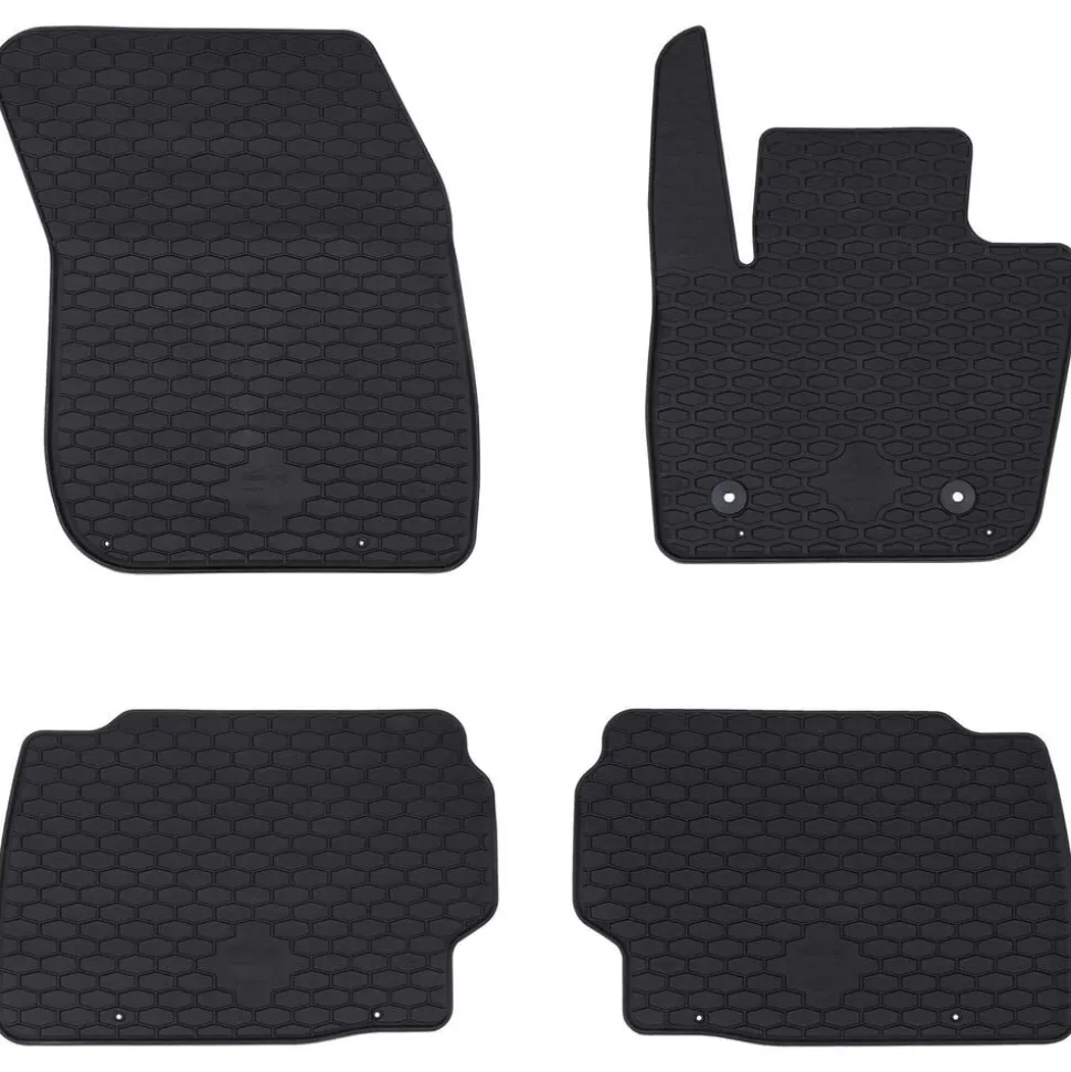 vidaXL Autobodemmat 4 pcs Zwart geschikt voor Ford MONDEO 2014- Rubber