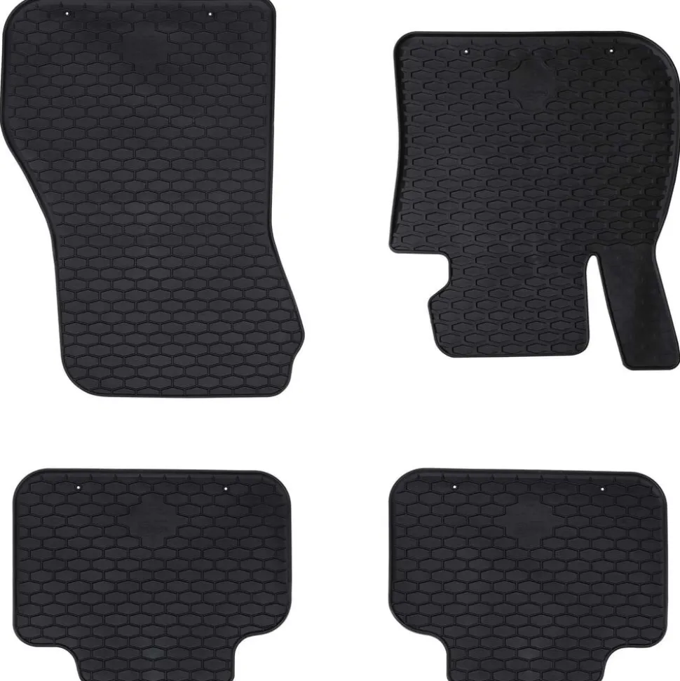 vidaXL Autobodemmat 4 pcs Zwart geschikt voor BMW 1er 2017- Rubber