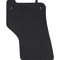 vidaXL Autobodemmat 4 pcs Zwart Rubber