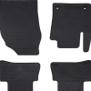 vidaXL Autobodemmat 4 pcs Zwart Rubber
