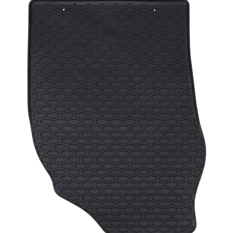vidaXL Autobodemmat 4 pcs Zwart Rubber