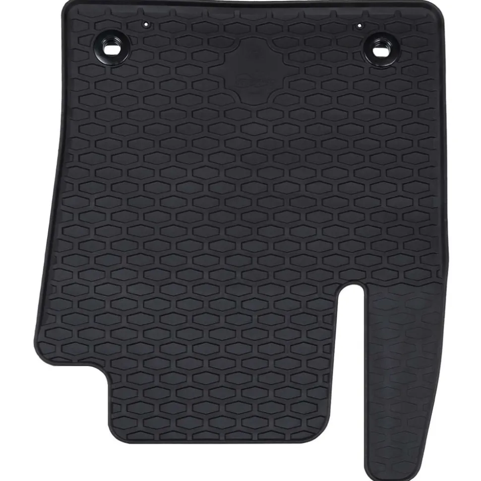 vidaXL Autobodemmat 4 pcs Zwart Rubber