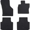 vidaXL Autobodemmat 4 pcs Zwart Rubber