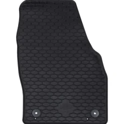 vidaXL Autobodemmat 4 pcs Zwart Rubber