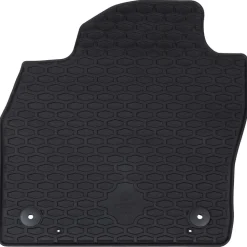 vidaXL Autobodemmat 4 pcs Zwart Rubber