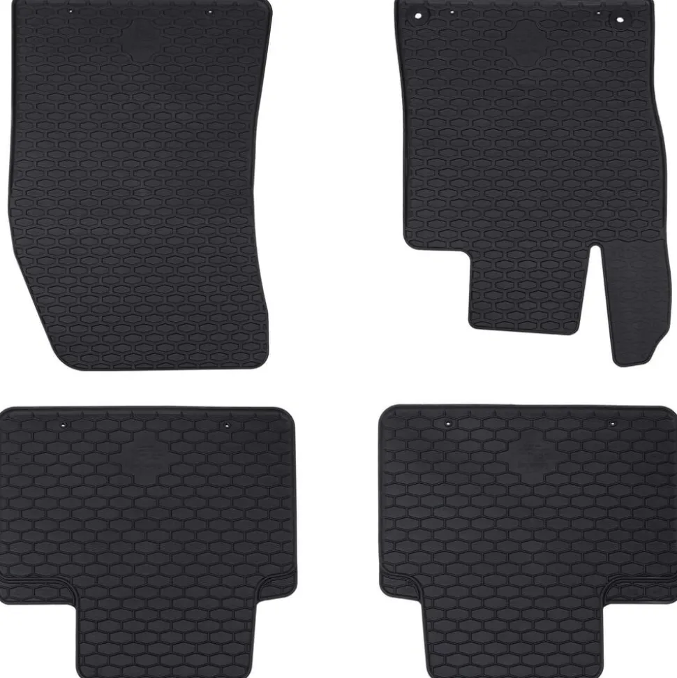 vidaXL Autobodemmat 4 pcs Zwart geschikt voor 308 SW 2021- Rubber