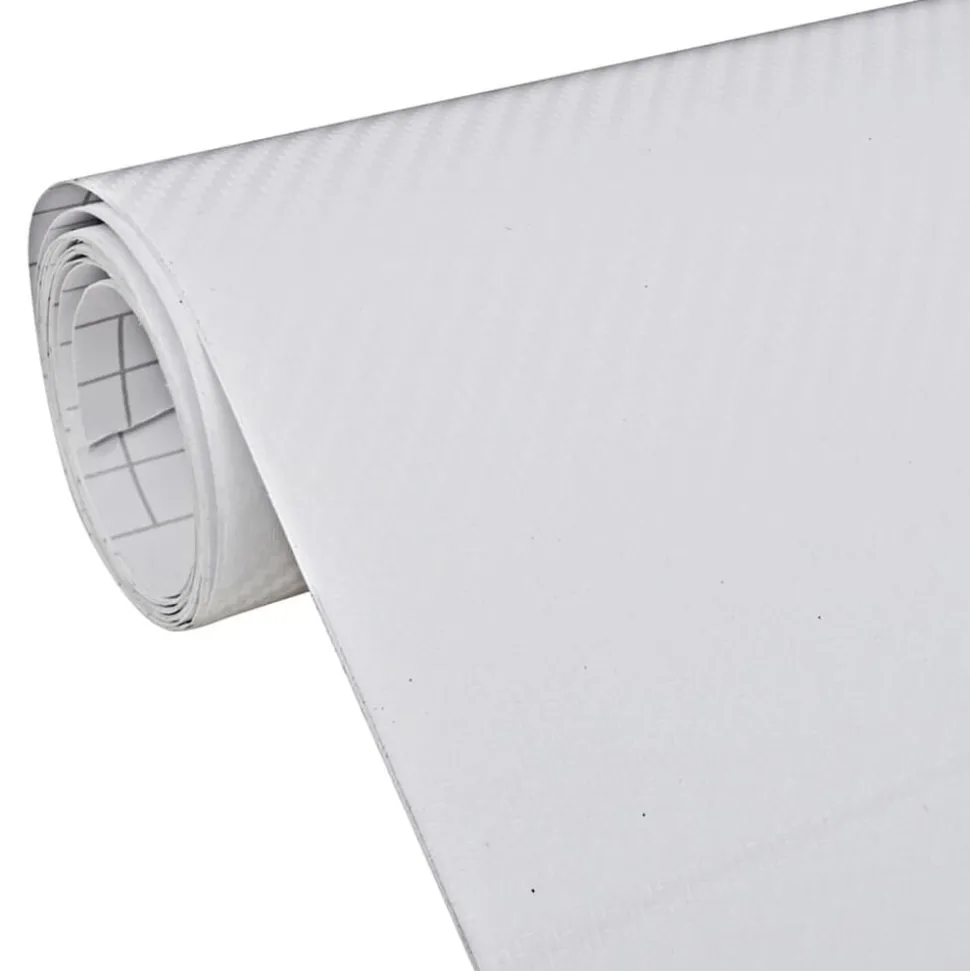 vidaXL Autofolie 3D 100x150 cm wit