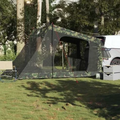 vidaXL Autotent 2-persoons camouflage waterdicht