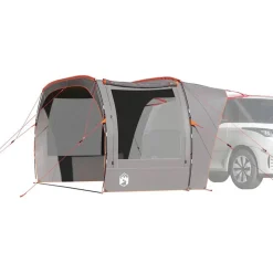 vidaXL Autotent waterdicht grijs en oranje