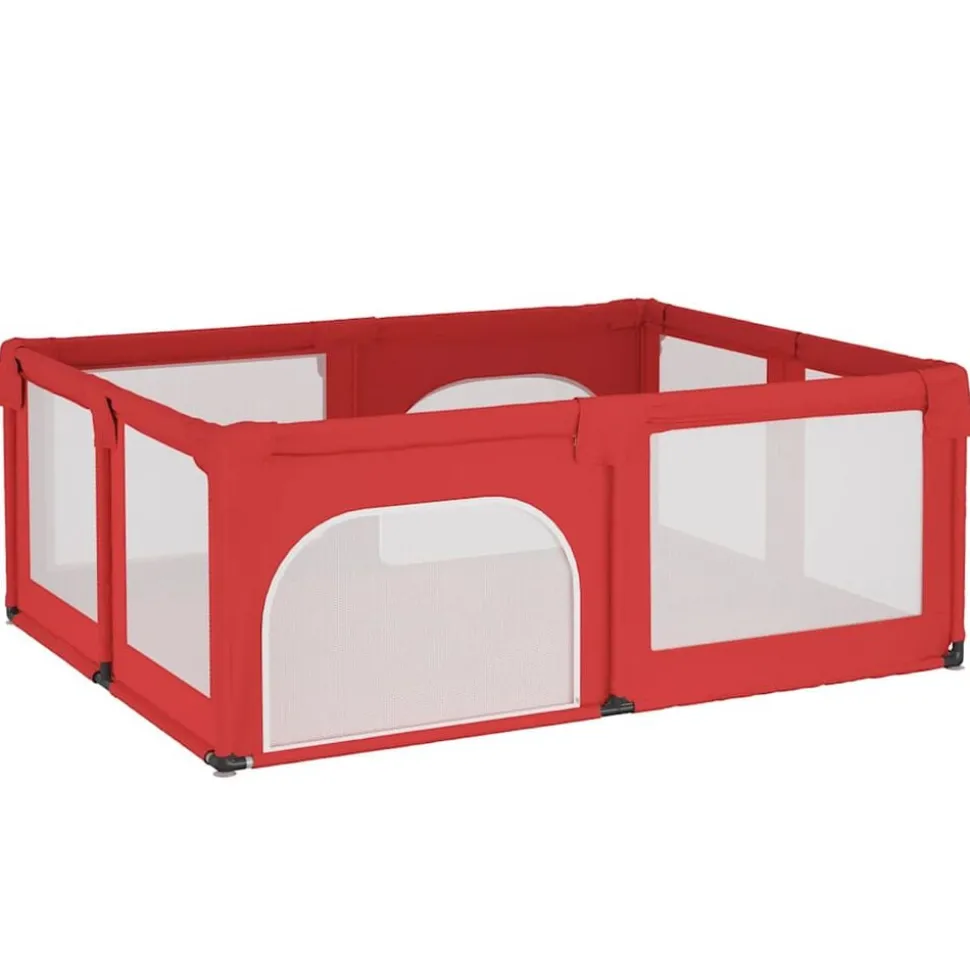 vidaXL Babybox met 2 deuren oxford stof rood