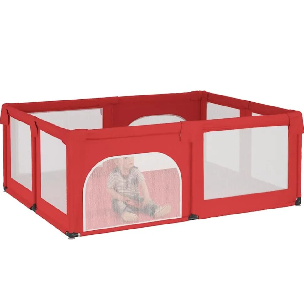 vidaXL Babybox met 2 deuren oxford stof rood