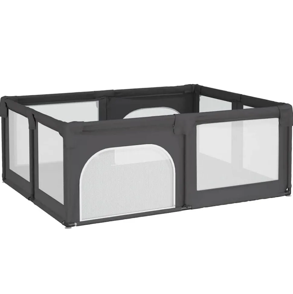 vidaXL Babybox met 2 deuren oxford stof donkergrijs