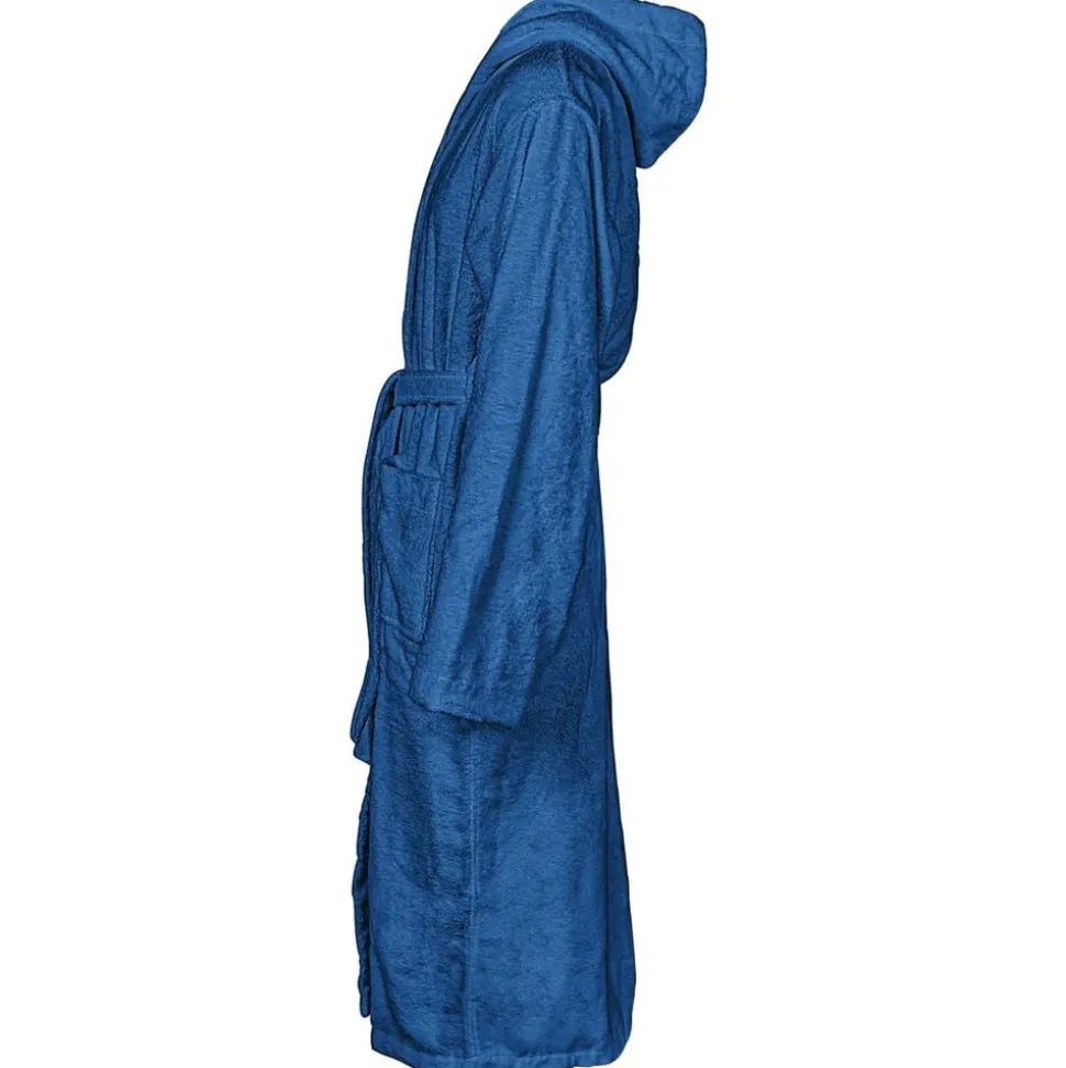 vidaXL Badjas KINN Blauw S Katoen