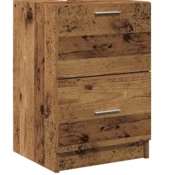 vidaXL Badkamer Kast met lade Oud Hout 40 x 37 x 59 cm Bewerkt hout