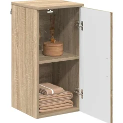 vidaXL Badkamer Kast Wandgemonteerd Sonoma Eiken 30 x 31,5 x 61 cm
