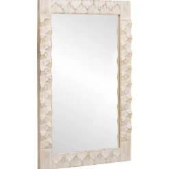 vidaXL Badkamer Spiegel Witte Was Afwerking 50 x 70 x 2,5 cm