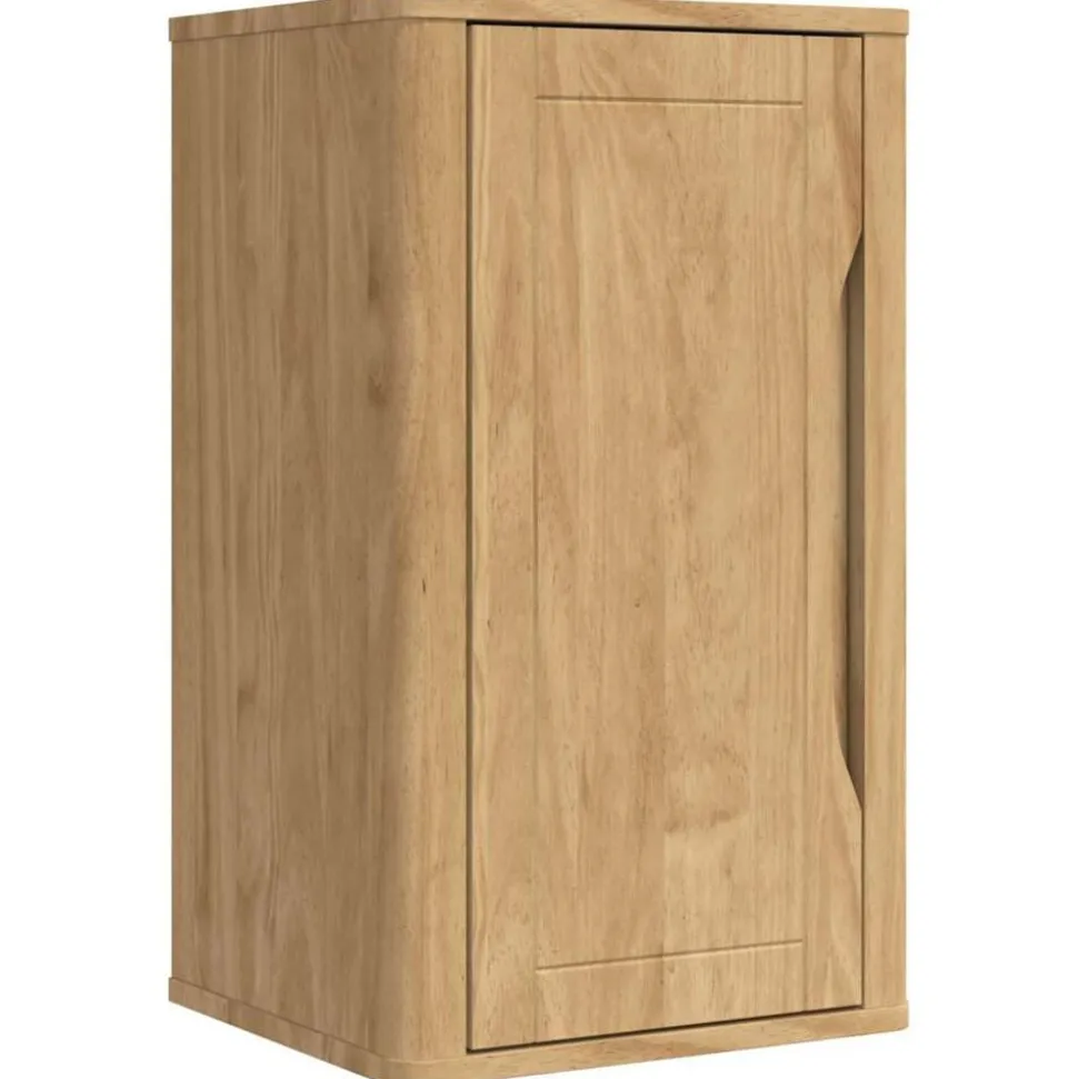 vidaXL Badkamer wandkast met plank FLORO Wasbruin 35 x 30 x 60 cm