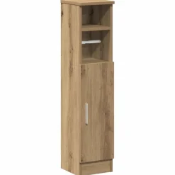 vidaXL Badkamerkast met rolhouder 20,5x22x90 cm artisanaal eikenkleur