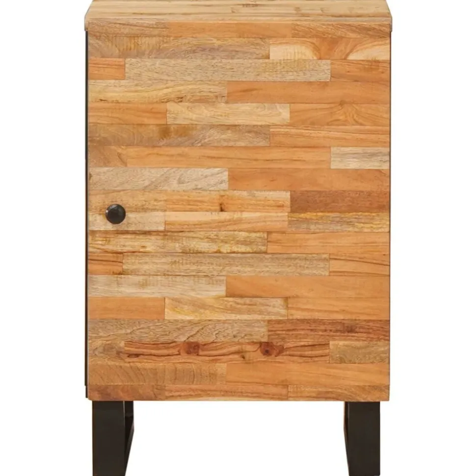 vidaXL Badkamerkast Naturel 38 x 33 x 58 cm Massief Mango Hout