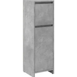 vidaXL Badkamerkast 30x30x95 cm spaanplaat betongrijs