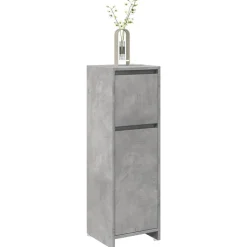 vidaXL Badkamerkast 30x30x95 cm spaanplaat betongrijs