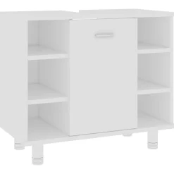 vidaXL Badkamerkast 60x32x53,5 cm bewerkt hout wit