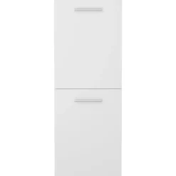 vidaXL Badkamerkast 30x30x80 cm bewerkt hout wit